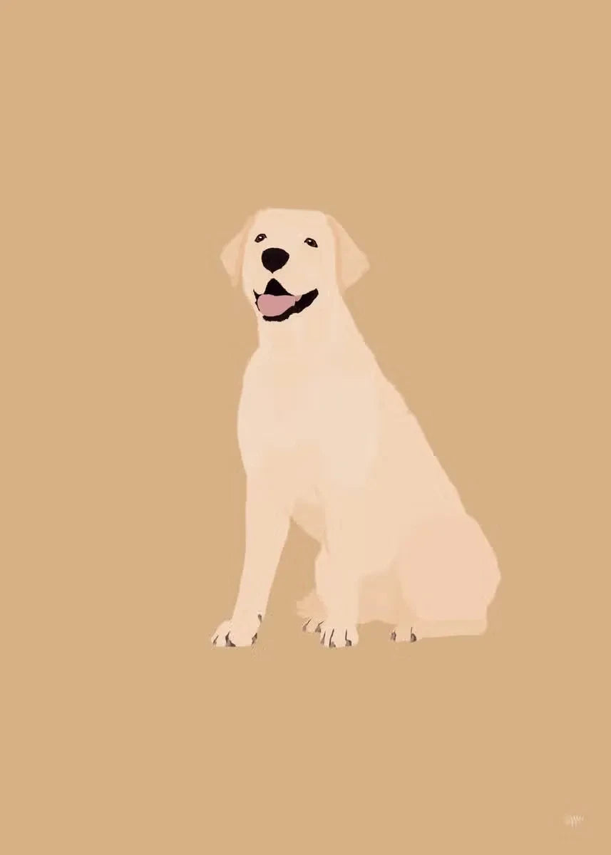 Modern Colorful Abstract Puppy Portrait Poster Wall Art Picture Beagle Koki Bull Dog Canvas Painting Simple Living Room Decor