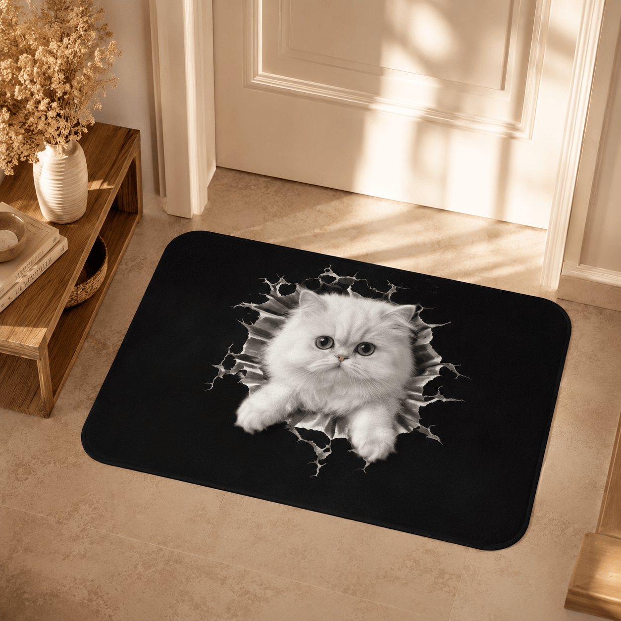 3D Dog Doormat – Funny Realistic Golden Retriever Door Mat, Cute Dog Lover Gift Decor