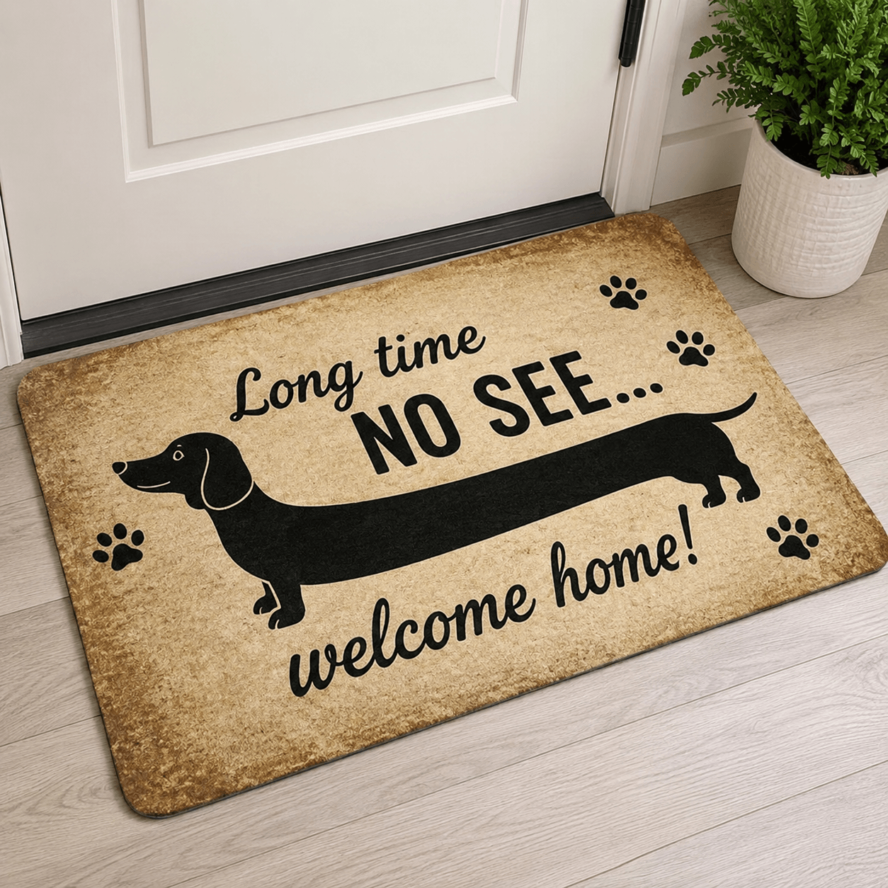 Welcome Doormat – Cute Peeking Dog Cat Door Mat, Pet Lover Gift Home Decor