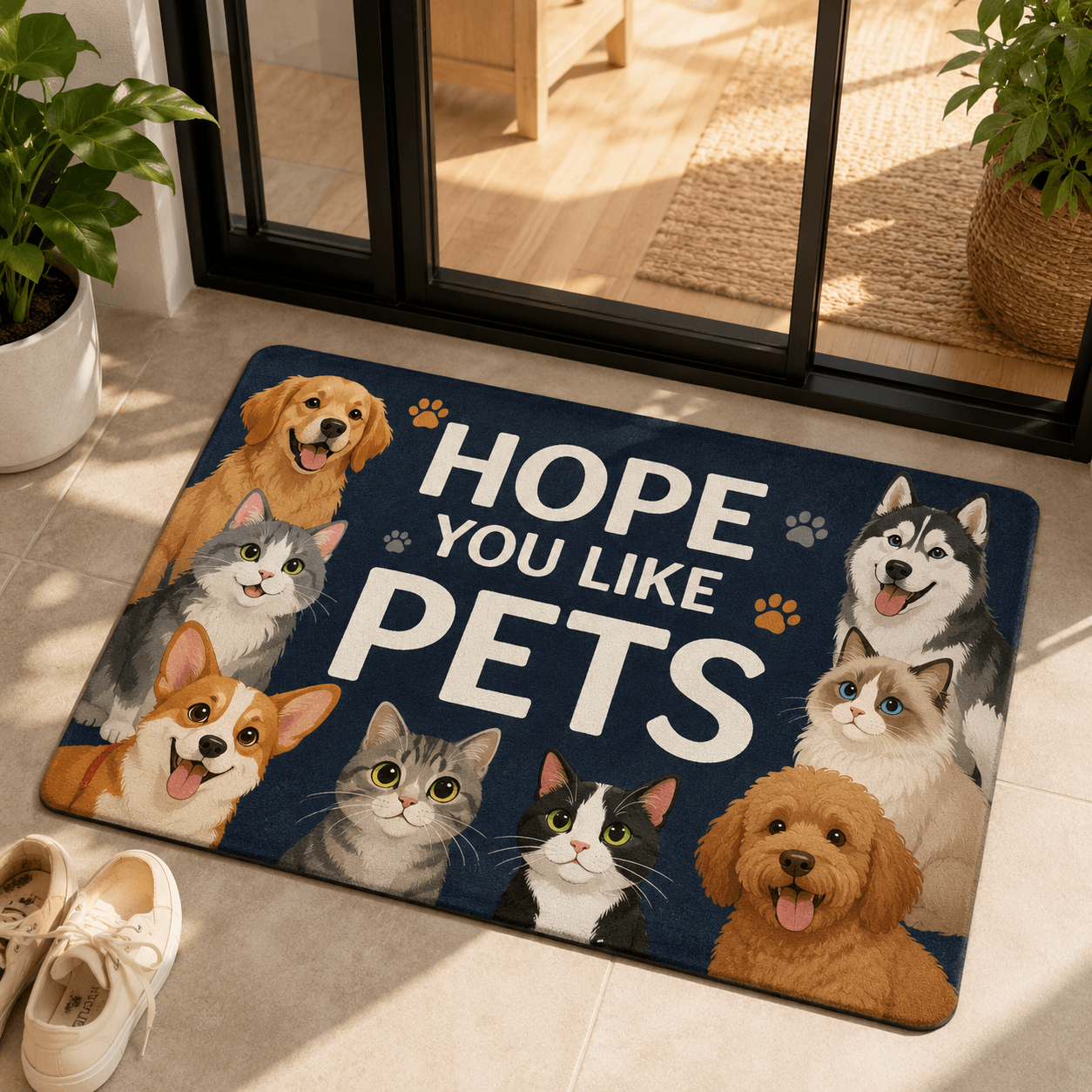 Hope You Like Dogs Doormat – Funny Dog Lover Welcome Door Mat