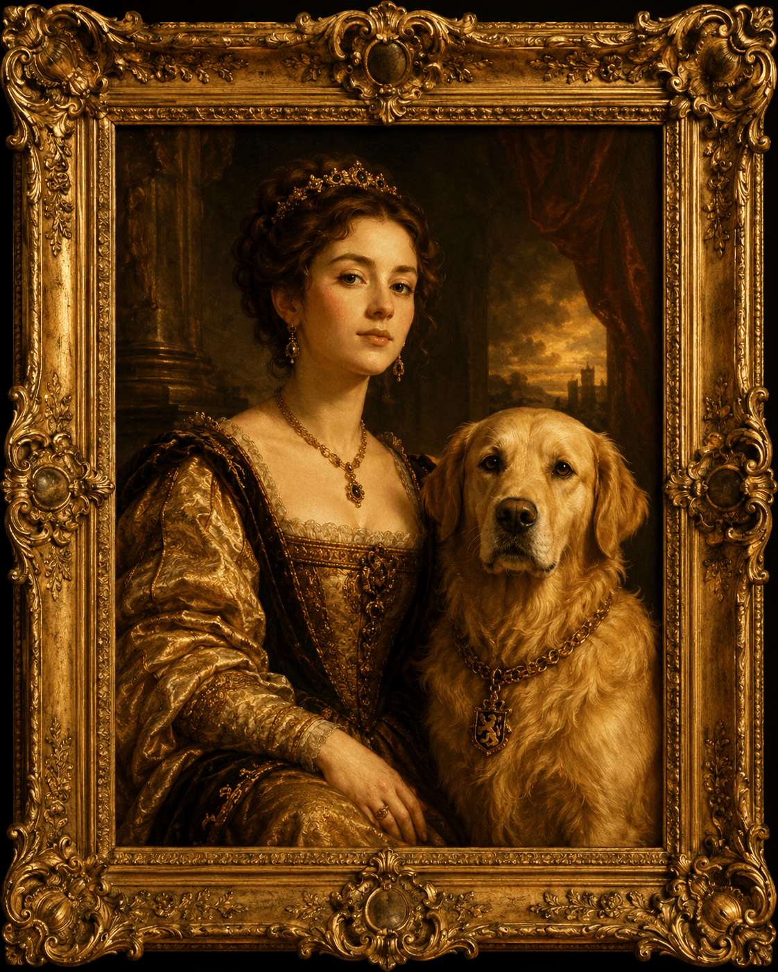 Custom Renaissance Pet Portrait from Photo, Personalized Royal Dog Cat Painting, Regal King Queen Pet Portrait, Funny Pet Gift