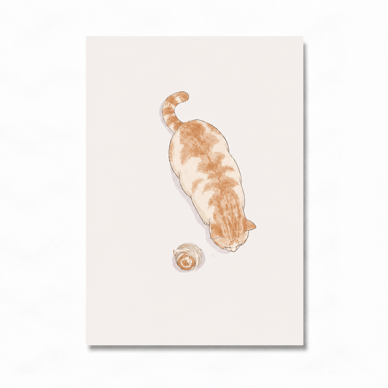 Cute Cartoon Cat Nursery Wall Art – Nordic Canvas Print Poster for Kids Room Home Decor