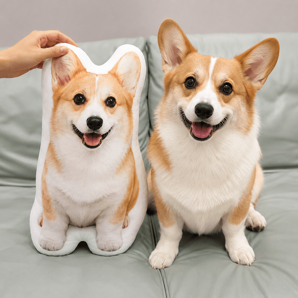 Custom Pet Pillow from Photo – Personalized 3D Dog Cat Shaped Pillow, Pet Lover Gift