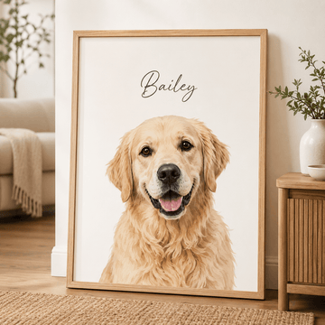 Custom Pet Portraits Using Pet Photo Personalized Digital Dog Portraits Cat Portraits Custom Dog Portraits Custom Pet Art Pet Drawing Poster