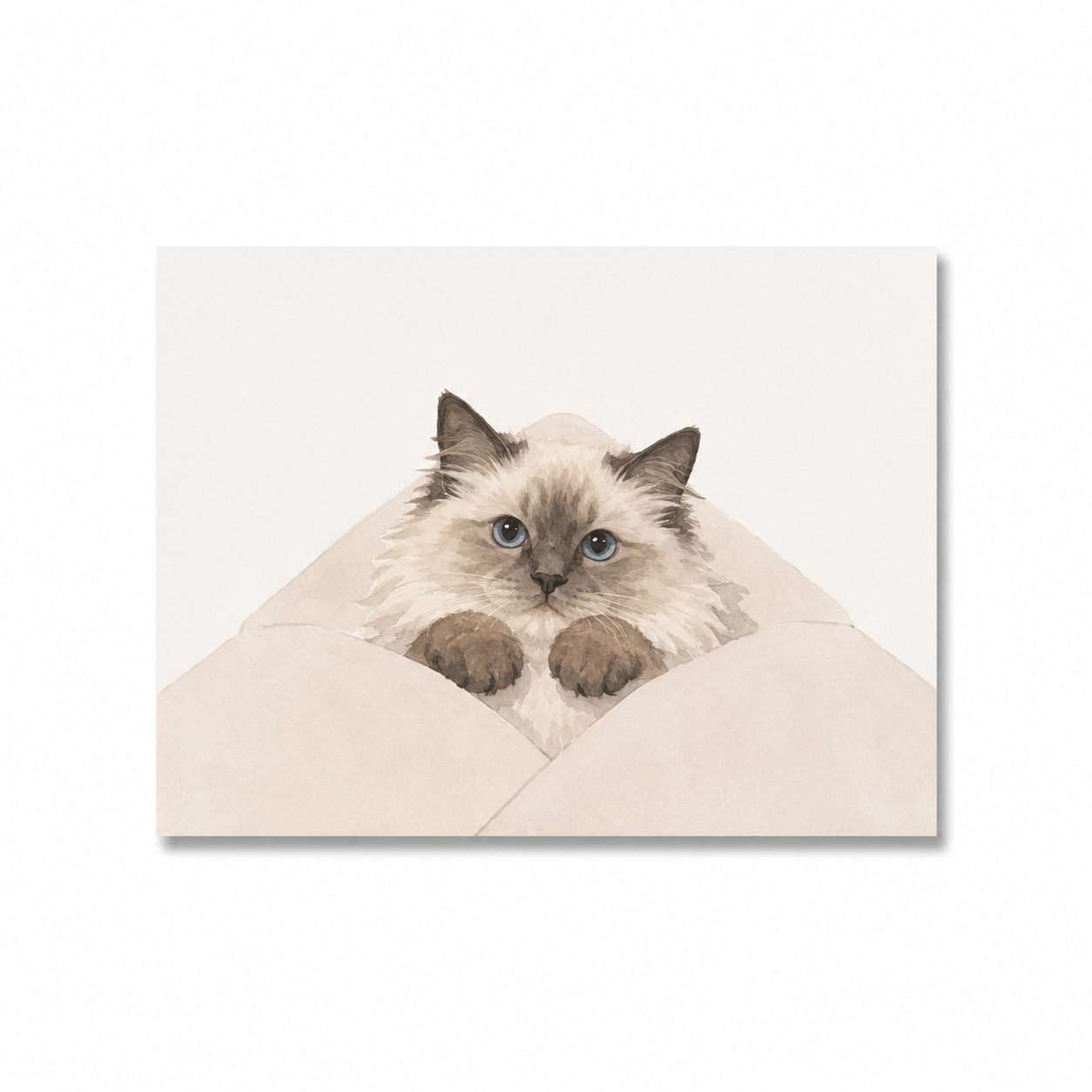Cute Cartoon Cat Nursery Wall Art – Nordic Canvas Print Poster for Kids Room Home Decor