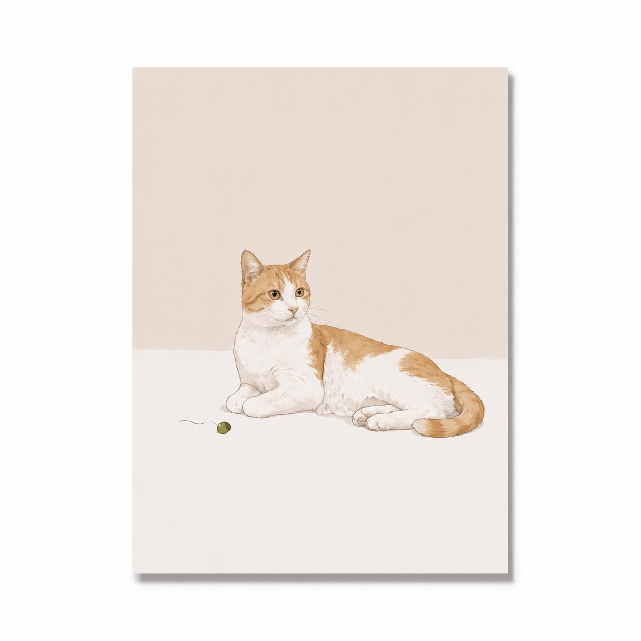 Cute Cartoon Cat Nursery Wall Art – Nordic Canvas Print Poster for Kids Room Home Decor