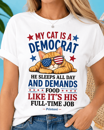 My Dog Is A Democrat Shirt, Funny Political Dog Tee, Dog Lover Gift, Dog Dad Shirt, Funny Dog Owner Gift