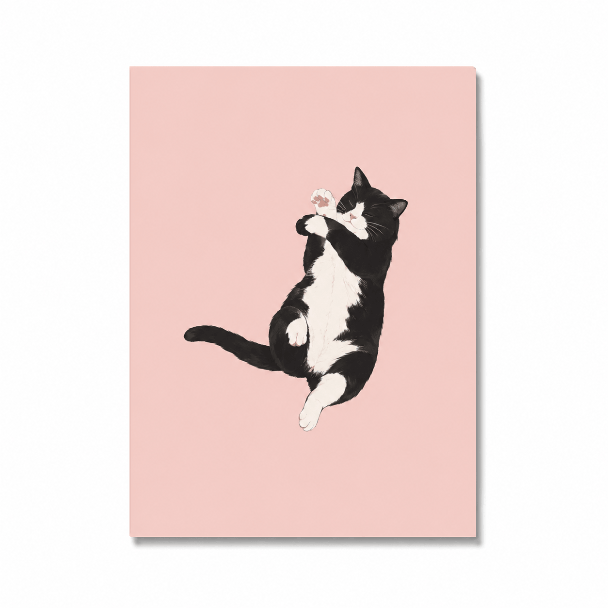 Cute Cartoon Cat Nursery Wall Art – Nordic Canvas Print Poster for Kids Room Home Decor