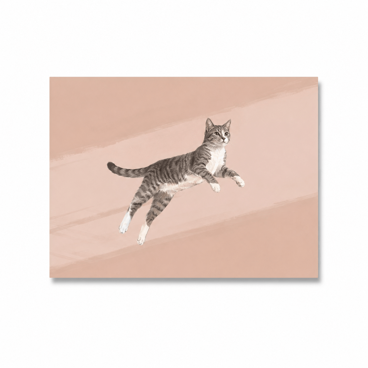 Cute Cartoon Cat Nursery Wall Art – Nordic Canvas Print Poster for Kids Room Home Decor