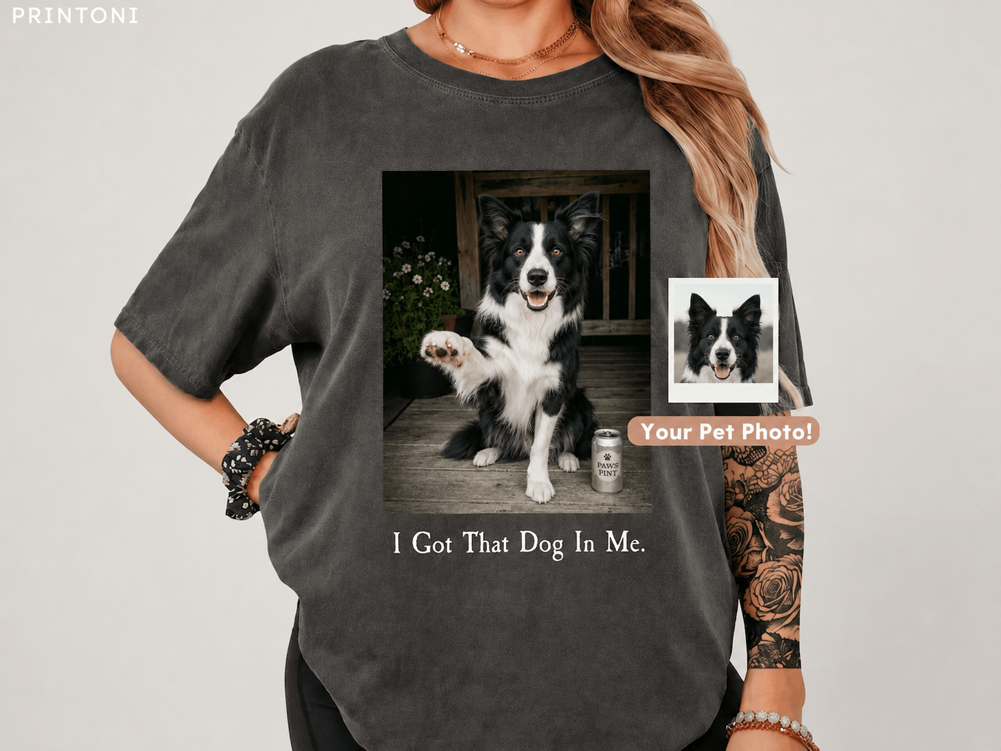 I Got That Dog In Me Shirt, Custom Dog Photo Tee from Photo, Personalized Funny Dog Lover Gift, Dog Mom Dad Shirt