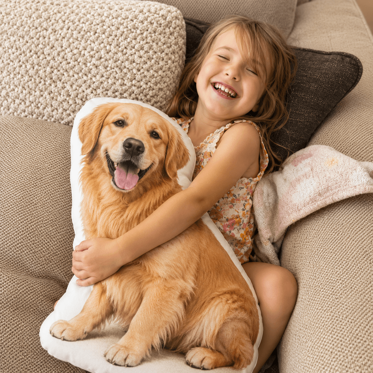 Custom Pet Pillow from Photo, Personalized 3D Dog Cat Pillow – Pet Memorial Gift & Dorm Decor - Printoni