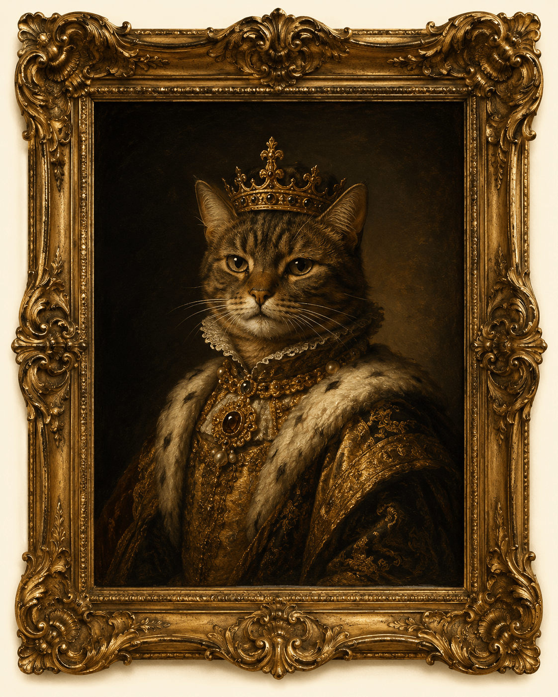 Custom Renaissance Pet Portrait from Photo, Personalized Royal Dog Cat Painting, Regal King Queen Pet Portrait, Funny Pet Gift