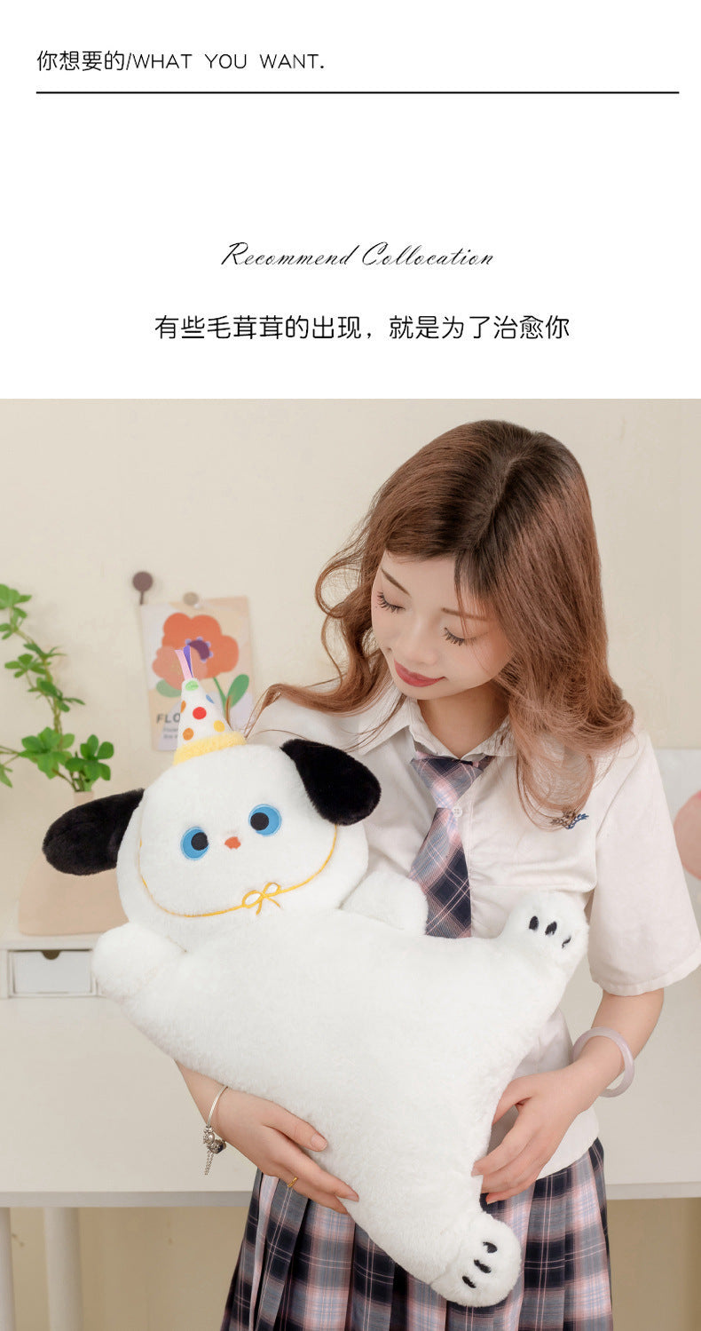 Cross-Border New Puppy Pillow, Kitten Plush Toy, Cute Dog Doll, Nap Pillow, Sofa Pillow, Batch Goods