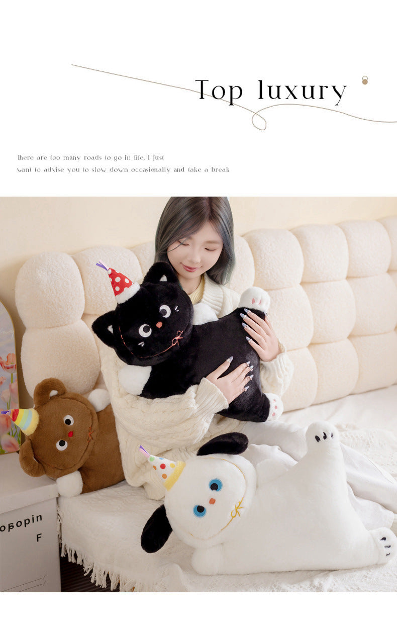 Cross-Border New Puppy Pillow, Kitten Plush Toy, Cute Dog Doll, Nap Pillow, Sofa Pillow, Batch Goods