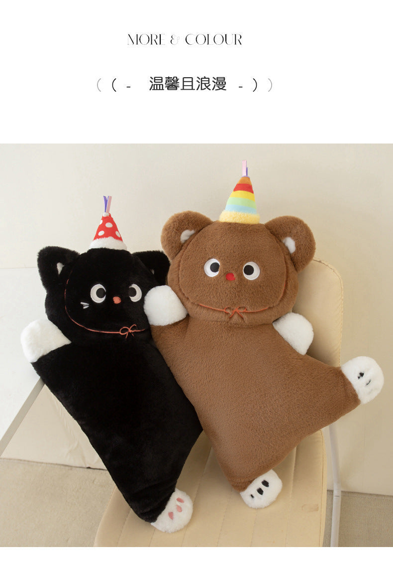 Cross-Border New Puppy Pillow, Kitten Plush Toy, Cute Dog Doll, Nap Pillow, Sofa Pillow, Batch Goods