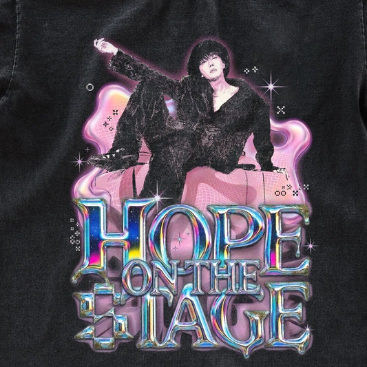J-Hope Hope On The Stage Tour Vintage Fan Tee | BTS Solo Tour Fan Merch Shirt | Dark Washed Kpop Gift