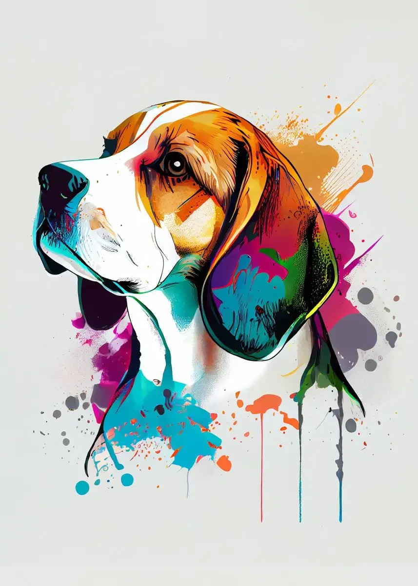 Cute Graffiti Pet Dogs Poster Prints Golden Retriever Border Collie French Bulldog Wall Art Canvas Painting Home Room Decor