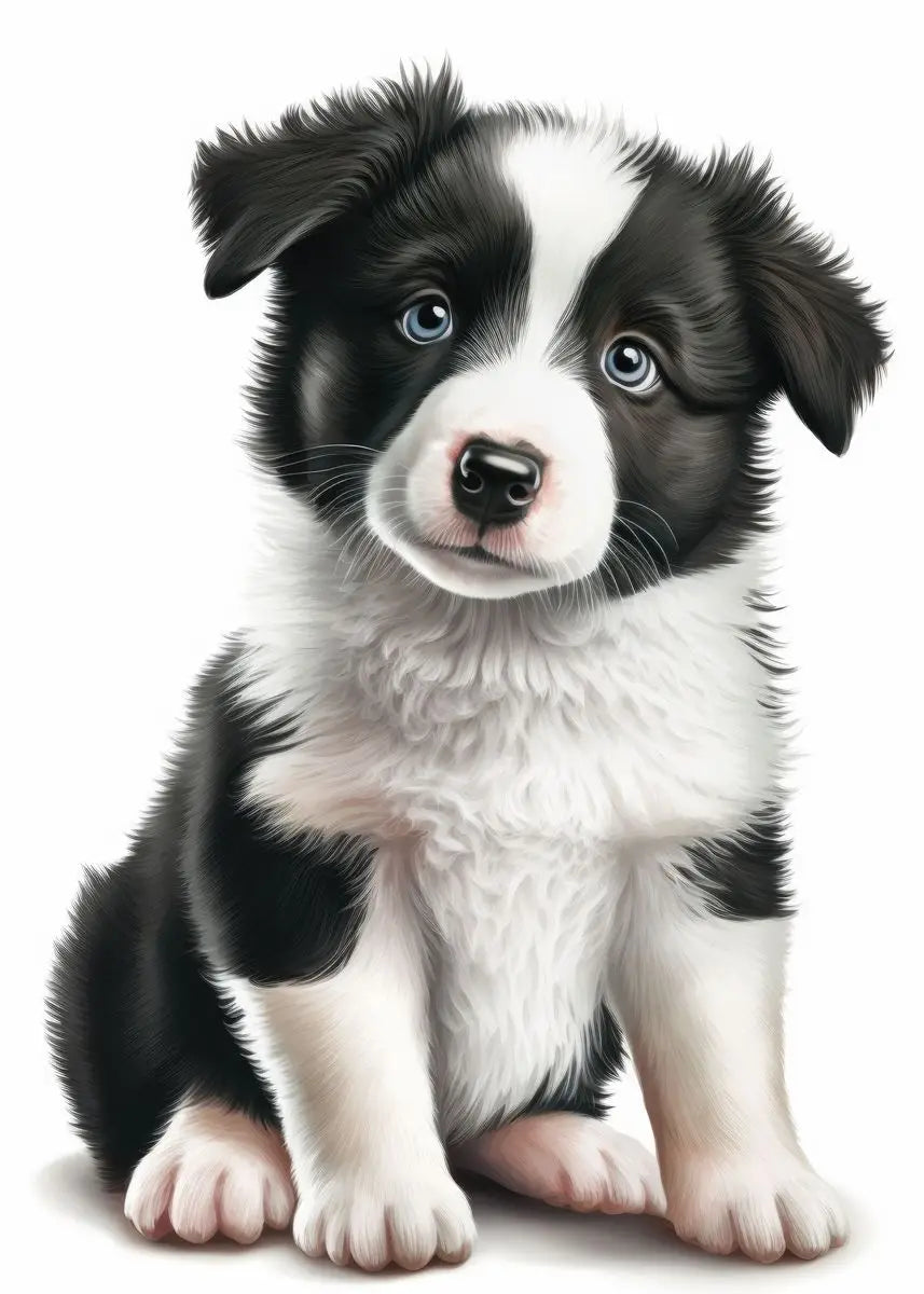Cute Baby Pet Portrait Canvas Poster Bulldog Schnauzer Chihuahua Painting Animal Dog Art Print Wall Pictures Living Room Decor