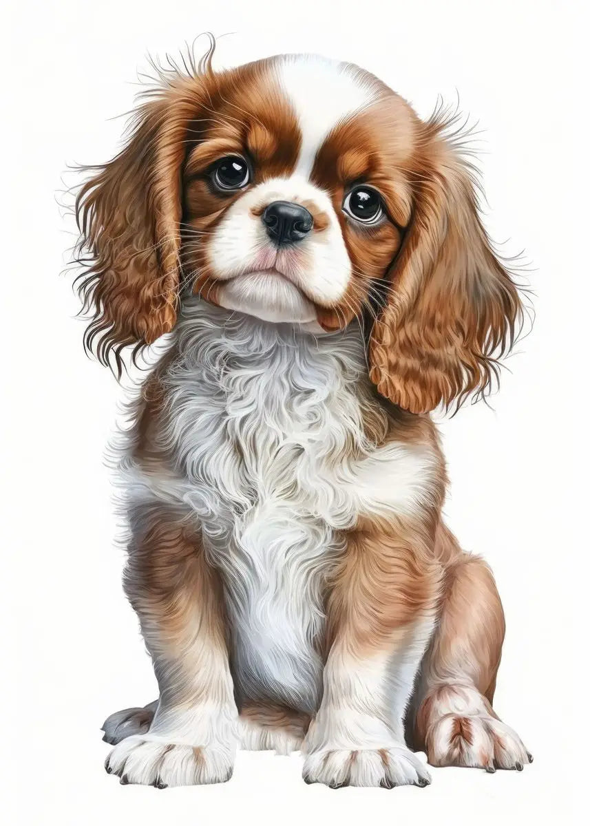 Cute Baby Pet Portrait Canvas Poster Bulldog Schnauzer Chihuahua Painting Animal Dog Art Print Wall Pictures Living Room Decor