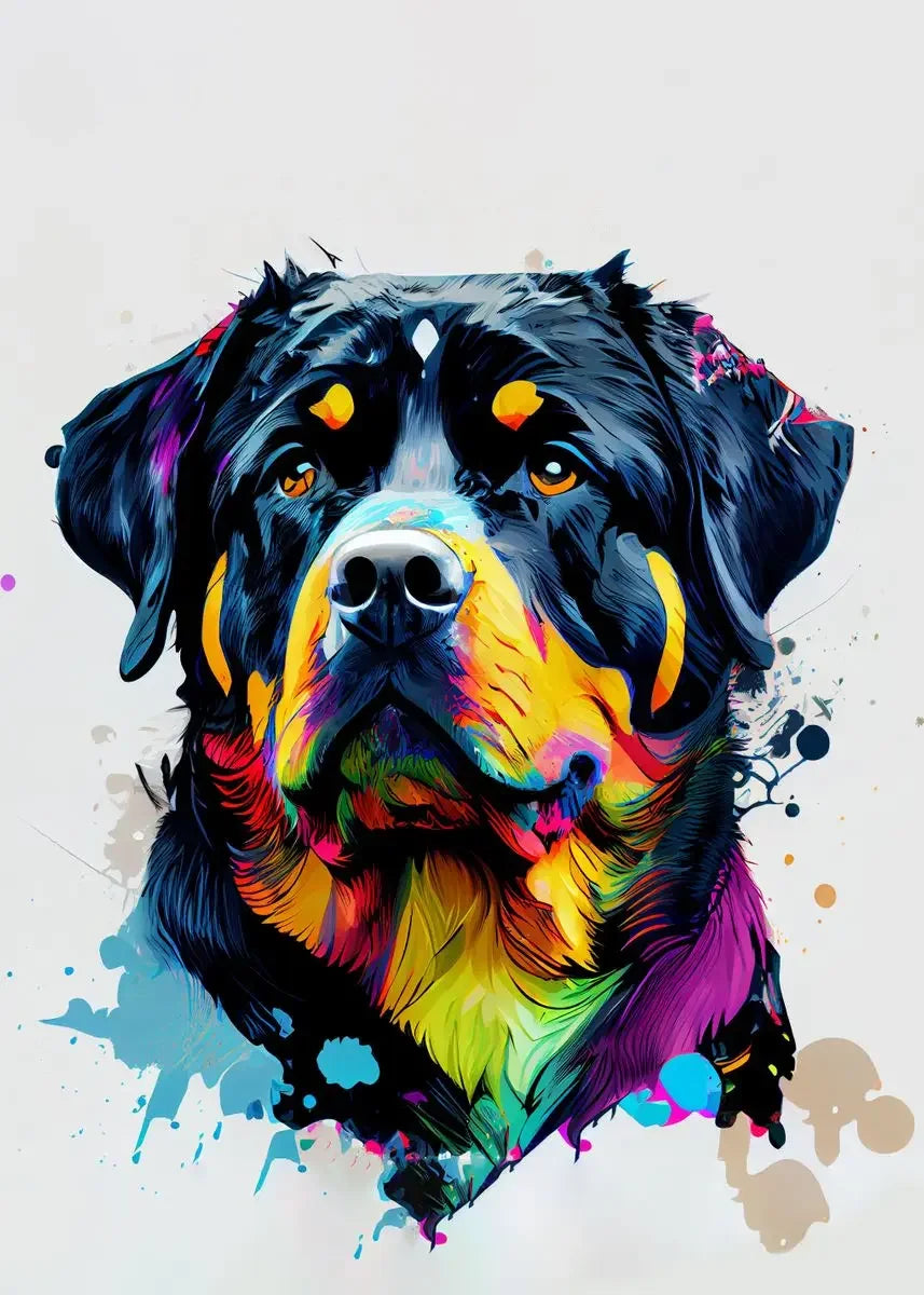 Cute Graffiti Pet Dogs Poster Prints Golden Retriever Border Collie French Bulldog Wall Art Canvas Painting Home Room Decor