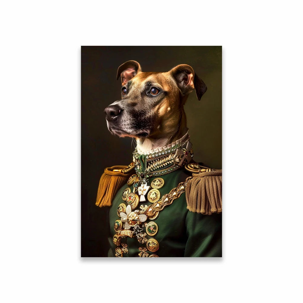 Custom Royal Pet Portrait Poster Personalized Renaissance Dog From Photo Prints Canvas Painting Prints  Gift for Cat Room Decor