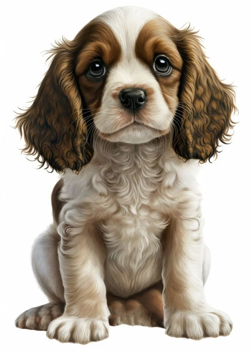 Cute Baby Pet Portrait Canvas Poster Bulldog Schnauzer Chihuahua Painting Animal Dog Art Print Wall Pictures Living Room Decor