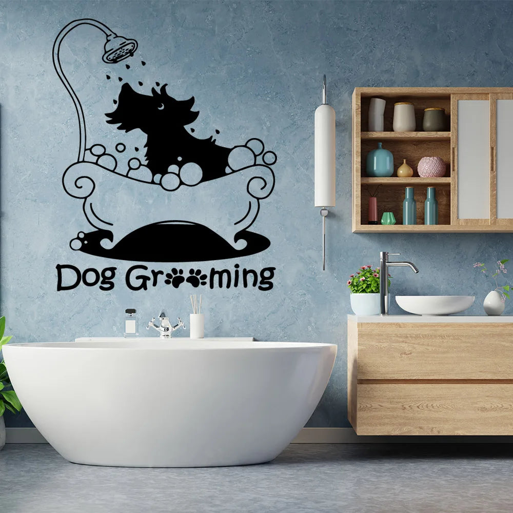 Cartoon Pet dog Wall Stickers Decorative Sticker Home Decor For Kids Rooms Decoration Decal Creative Stickers