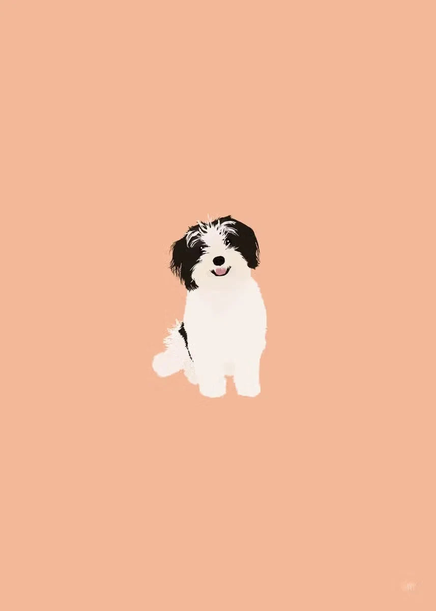 Modern Colorful Abstract Puppy Portrait Poster Wall Art Picture Beagle Koki Bull Dog Canvas Painting Simple Living Room Decor