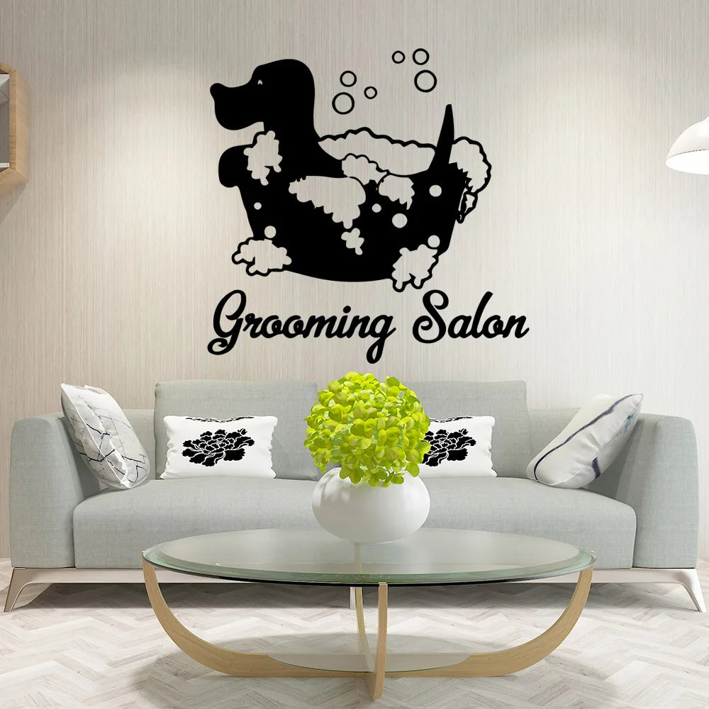 Cartoon Pet dog Wall Stickers Decorative Sticker Home Decor For Kids Rooms Decoration Decal Creative Stickers