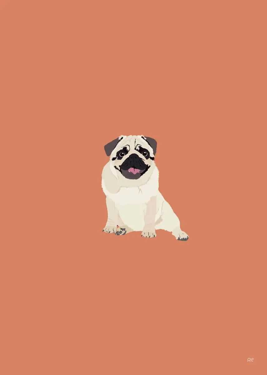 Modern Colorful Abstract Puppy Portrait Poster Wall Art Picture Beagle Koki Bull Dog Canvas Painting Simple Living Room Decor