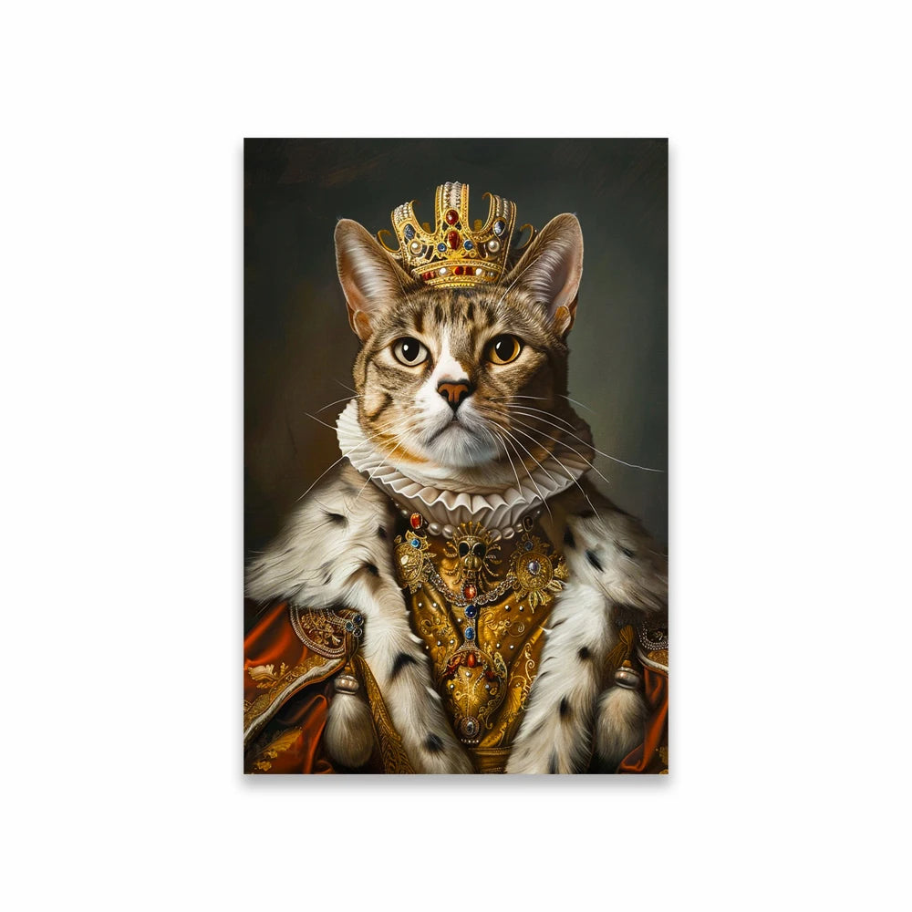 Custom Royal Pet Portrait Poster Personalized Renaissance Dog From Photo Prints Canvas Painting Prints  Gift for Cat Room Decor