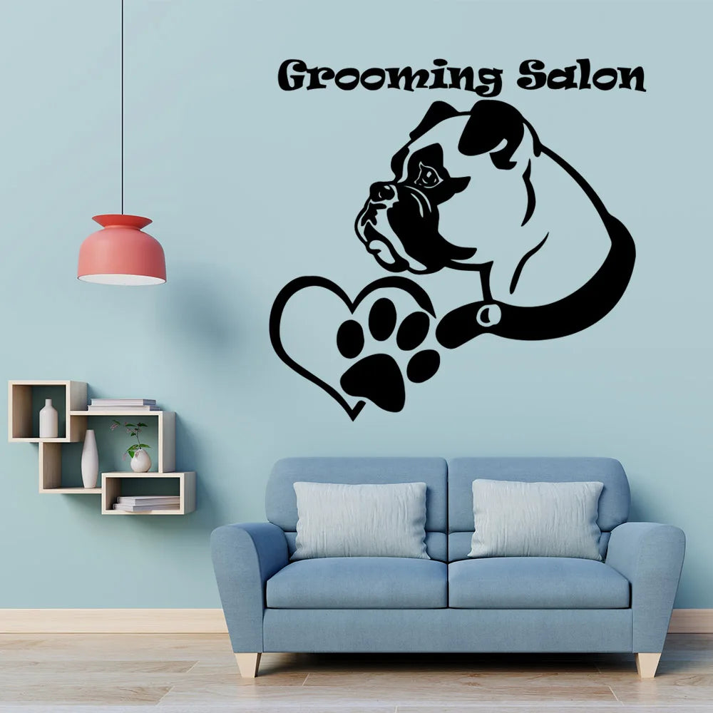 Cartoon Pet dog Wall Stickers Decorative Sticker Home Decor For Kids Rooms Decoration Decal Creative Stickers