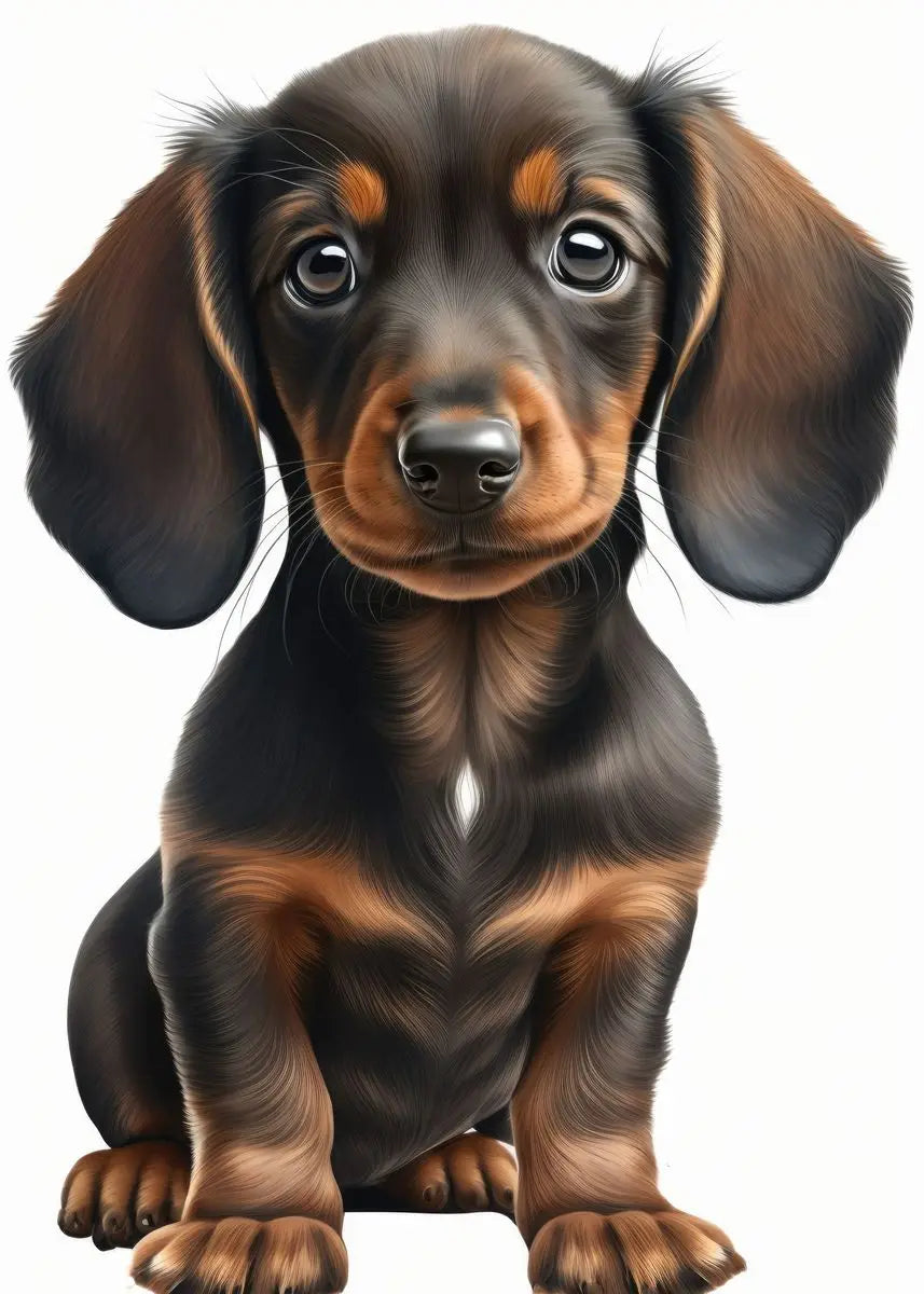 Cute Baby Pet Portrait Canvas Poster Bulldog Schnauzer Chihuahua Painting Animal Dog Art Print Wall Pictures Living Room Decor