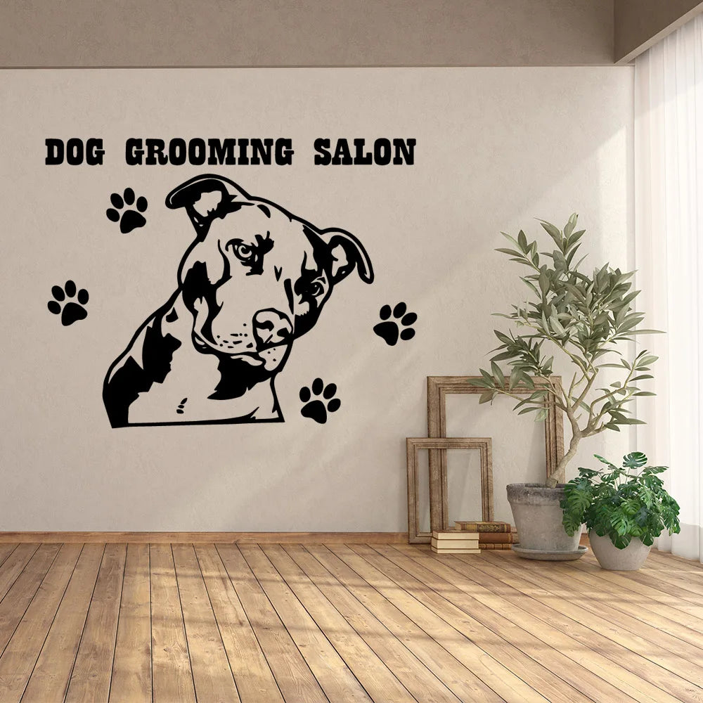 Cartoon Pet dog Wall Stickers Decorative Sticker Home Decor For Kids Rooms Decoration Decal Creative Stickers
