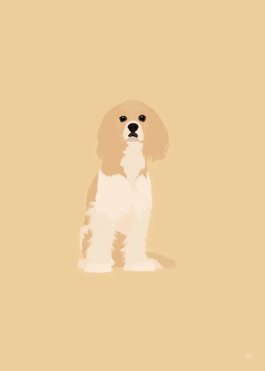 Modern Colorful Abstract Puppy Portrait Poster Wall Art Picture Beagle Koki Bull Dog Canvas Painting Simple Living Room Decor