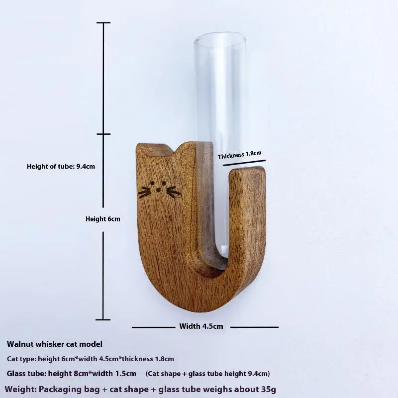 【E】Transparent Glass Cat Whisker Jar Pet Hair Holder Refrigerator Magnet Decor Memorial Gift For Pet Lovers