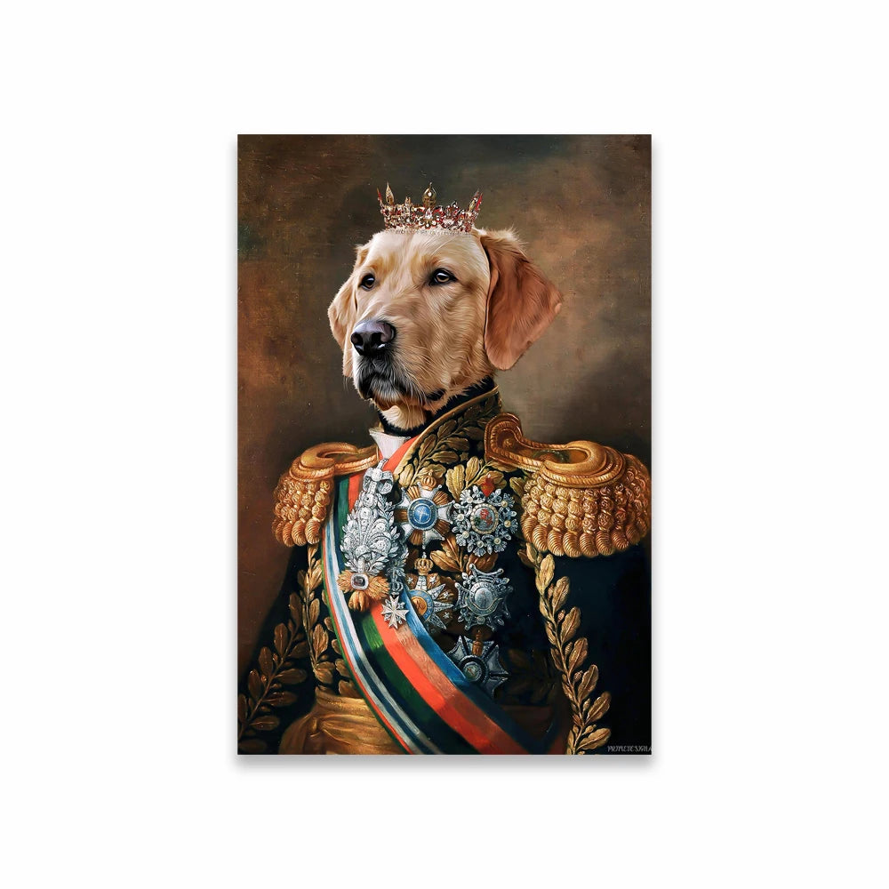 Custom Royal Pet Portrait Poster Personalized Renaissance Dog From Photo Prints Canvas Painting Prints  Gift for Cat Room Decor