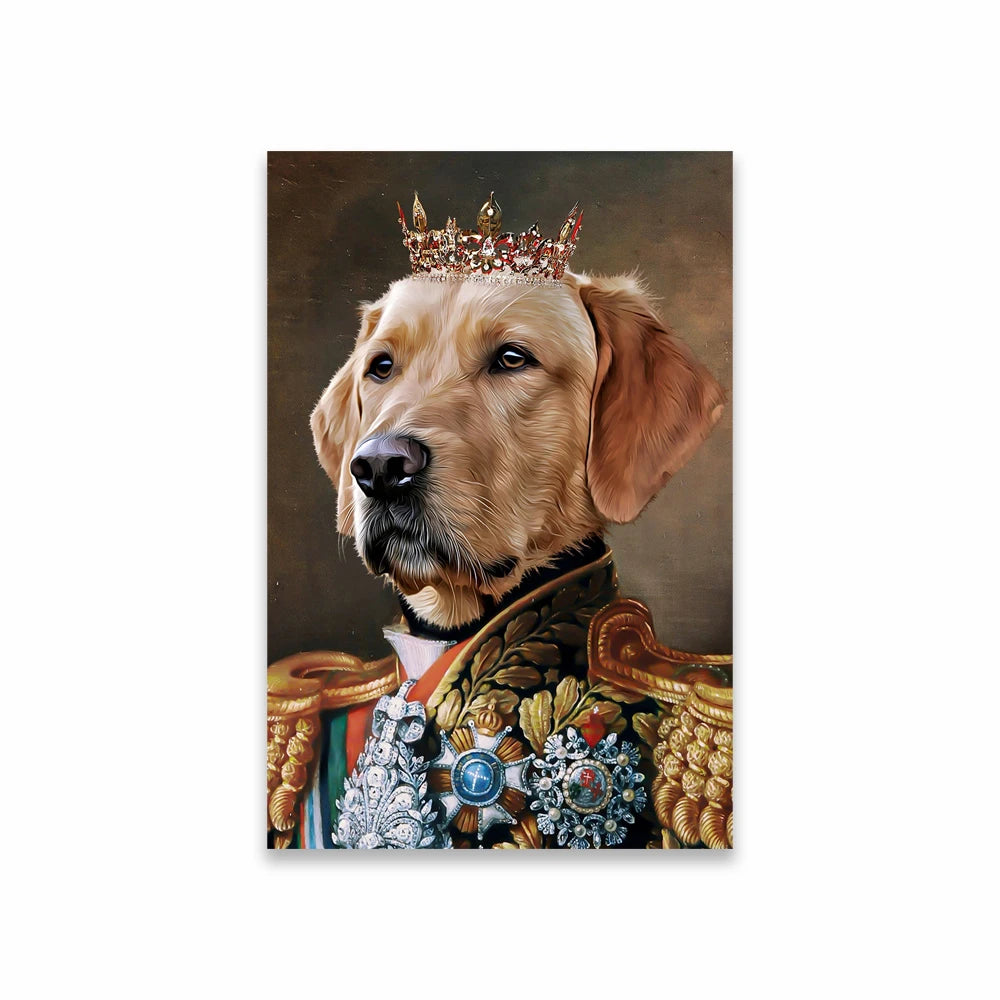 Custom Royal Pet Portrait Poster Personalized Renaissance Dog From Photo Prints Canvas Painting Prints  Gift for Cat Room Decor