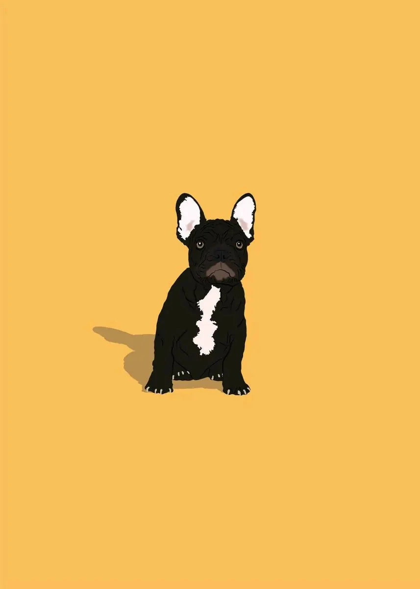 Modern Colorful Abstract Puppy Portrait Poster Wall Art Picture Beagle Koki Bull Dog Canvas Painting Simple Living Room Decor