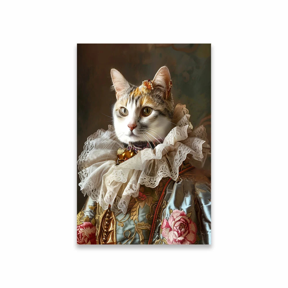 Custom Royal Pet Portrait Poster Personalized Renaissance Dog From Photo Prints Canvas Painting Prints  Gift for Cat Room Decor