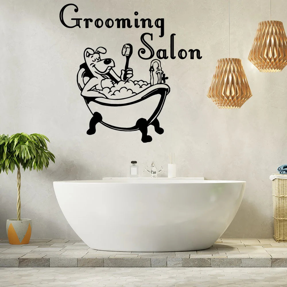 Cartoon Pet dog Wall Stickers Decorative Sticker Home Decor For Kids Rooms Decoration Decal Creative Stickers