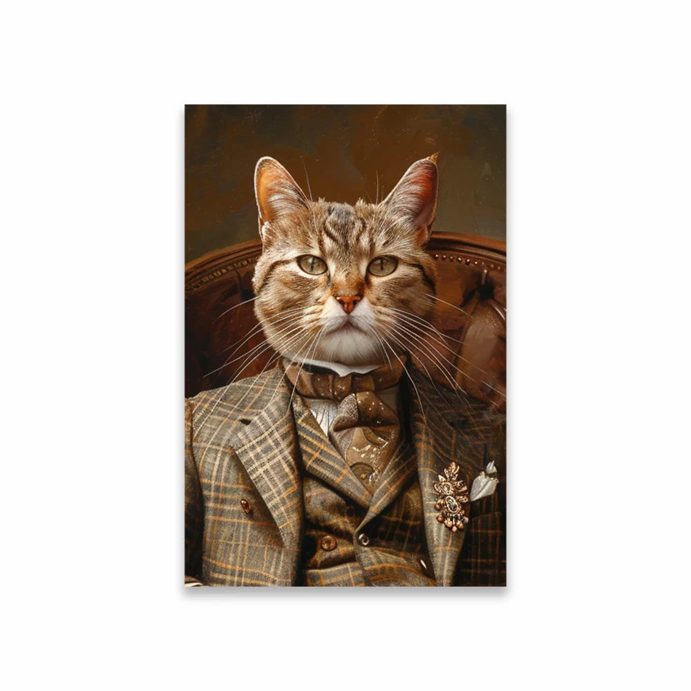 Custom Royal Pet Portrait Poster Personalized Renaissance Dog From Photo Prints Canvas Painting Prints  Gift for Cat Room Decor