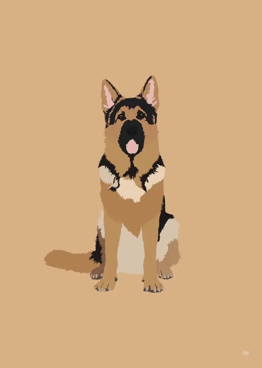 Modern Colorful Abstract Puppy Portrait Poster Wall Art Picture Beagle Koki Bull Dog Canvas Painting Simple Living Room Decor