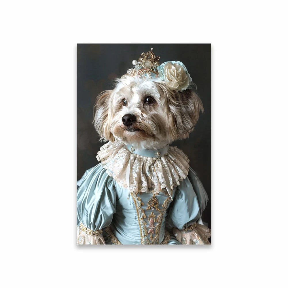 Custom Royal Pet Portrait Poster Personalized Renaissance Dog From Photo Prints Canvas Painting Prints  Gift for Cat Room Decor