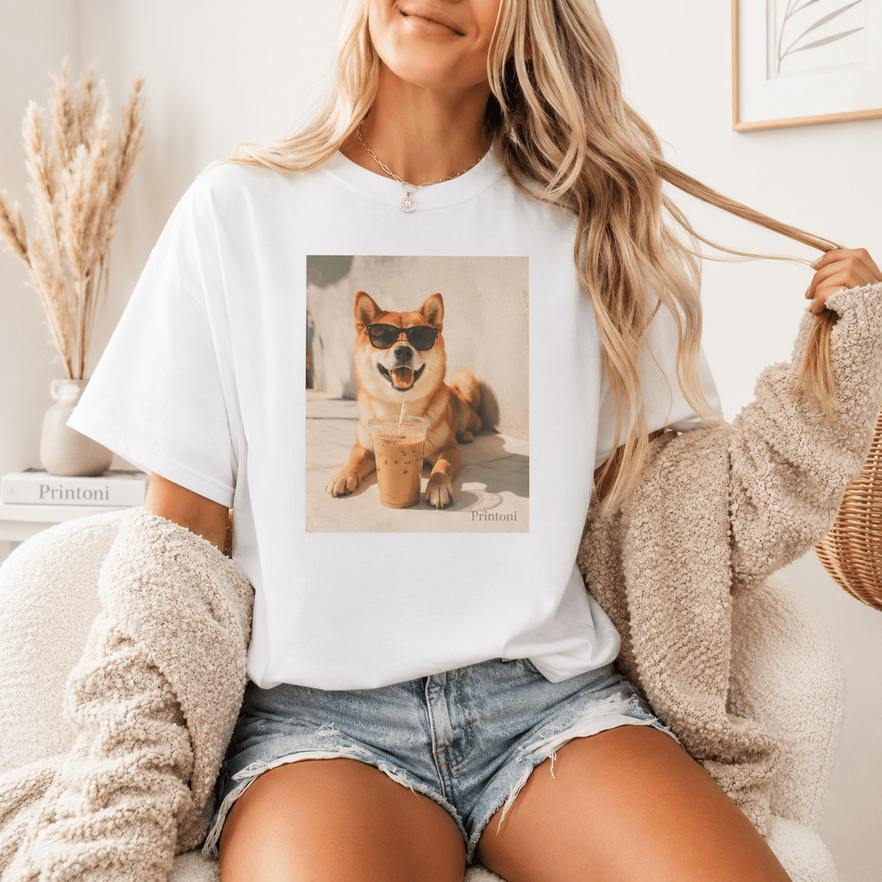 Golden Retriever Iced Coffee Shirt, Funny Dog Graphic Tee, Golden Retriever Lover Gift, Dog Mom Shirt, Trendy Dog Tee, Comfort Colors