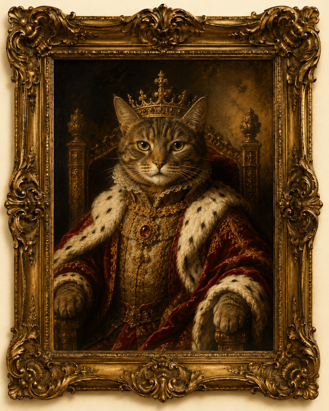 Custom Renaissance Pet Portrait from Photo, Personalized Royal Dog Cat Painting, Regal King Queen Pet Portrait, Funny Pet Gift