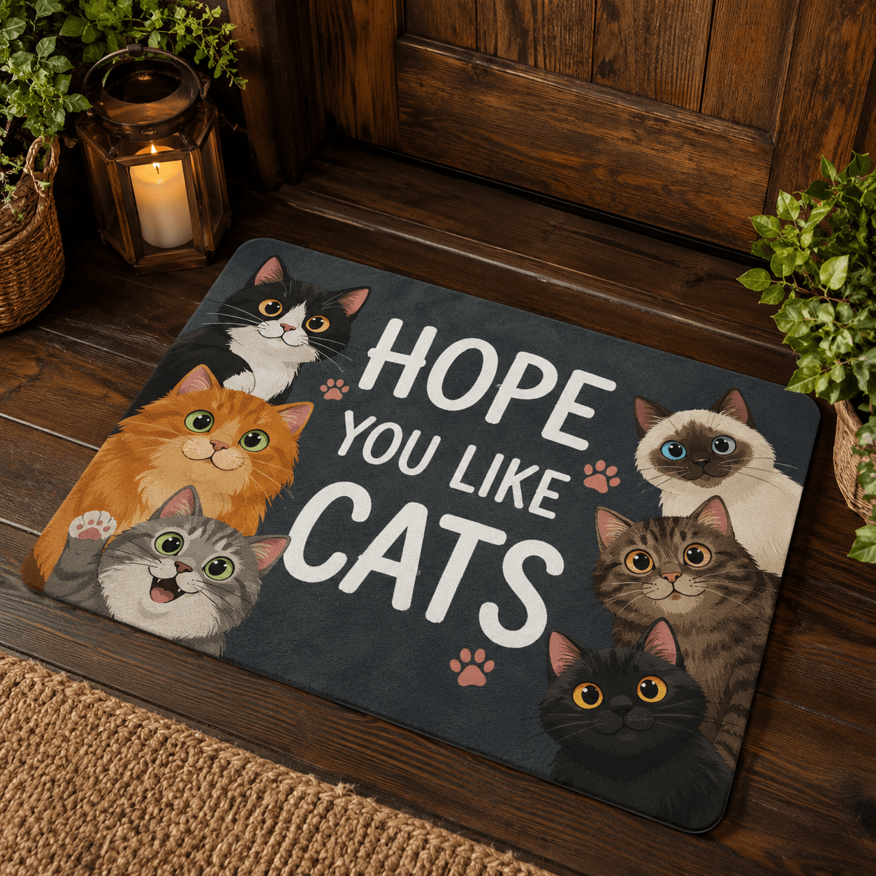 Hope You Like Dogs Doormat – Funny Dog Lover Welcome Door Mat