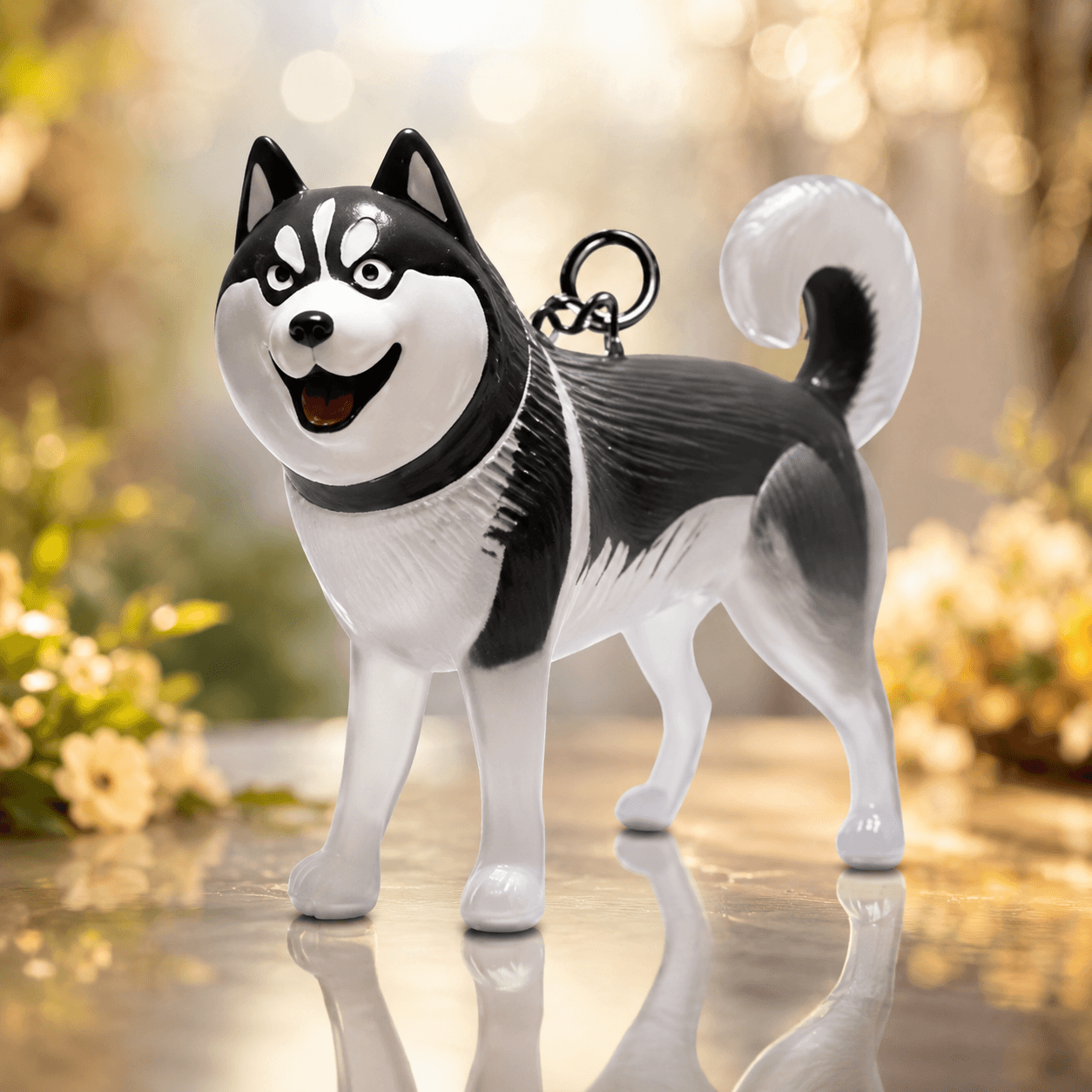 Custom Pet Fur Keepsake Ornament – Personalized Dog Memorial Glass Figurine, Pet Loss Gift