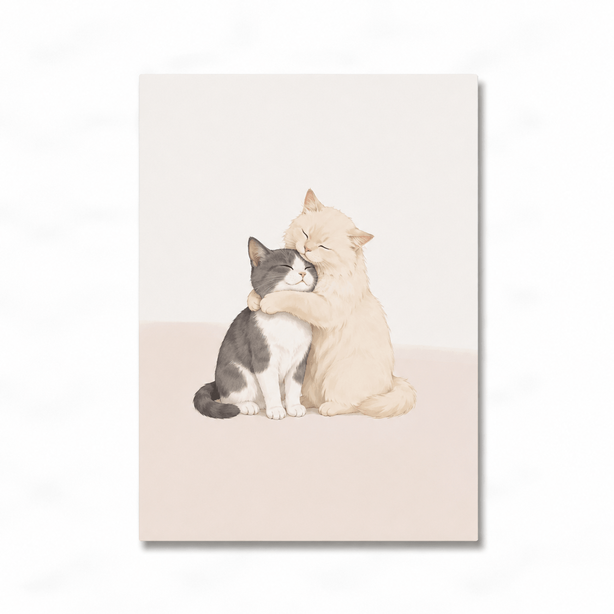 Cute Cartoon Cat Nursery Wall Art – Nordic Canvas Print Poster for Kids Room Home Decor