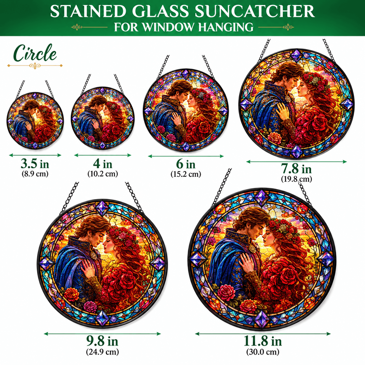 Custom Dog Stained Glass Suncatcher from Photo – Personalized Pet Memorial Window Decor - Printoni
